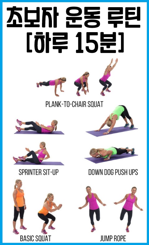 건강한 운동 루틴 초보자 운동