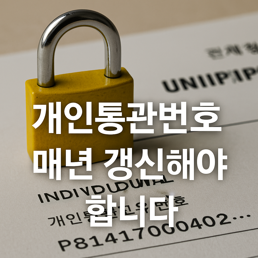 2026 개인통관번호 갱신제 도입｜쿠팡 유출 이후 반드시 알아야 할 핵심 포인트