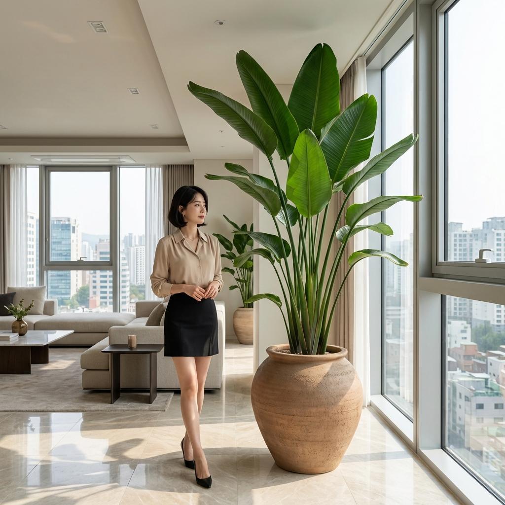 40평대 거실 어울리는 대형 식물 추천