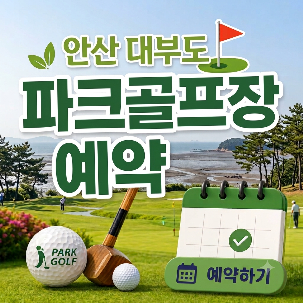 경기 안산 대부도파크골프장 예약 방법과 이용요금 총정리 (2026 36홀·클럽 무료 대여)