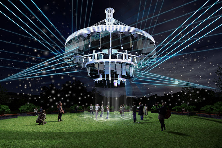 한강빛섬축제 레이저 아트(Laser Art)