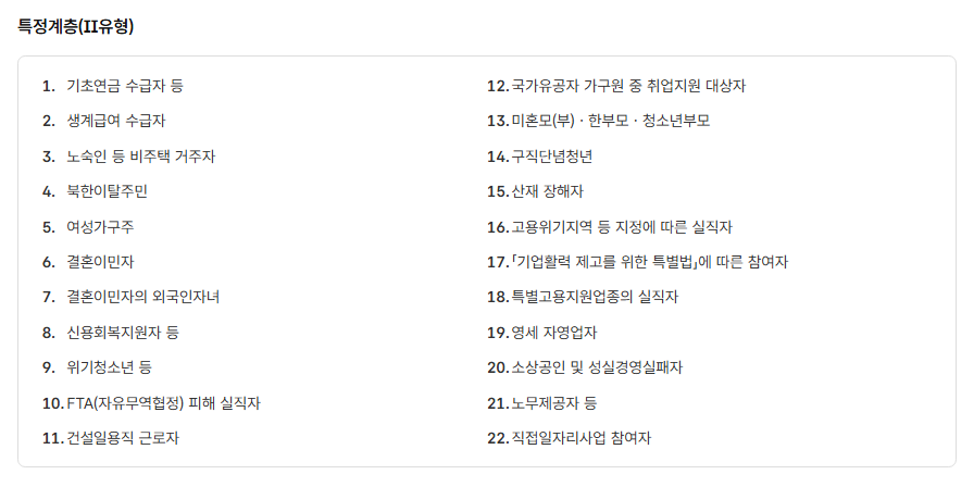 취약계층취업촉진사업참여방법