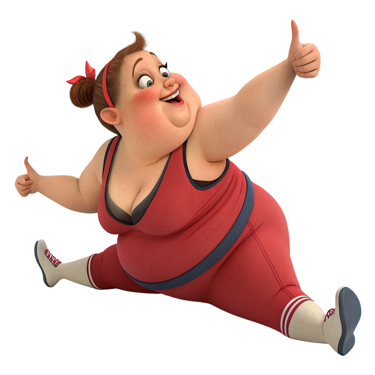 과제충 여성 캐릭터, 다이어트와 체중감소