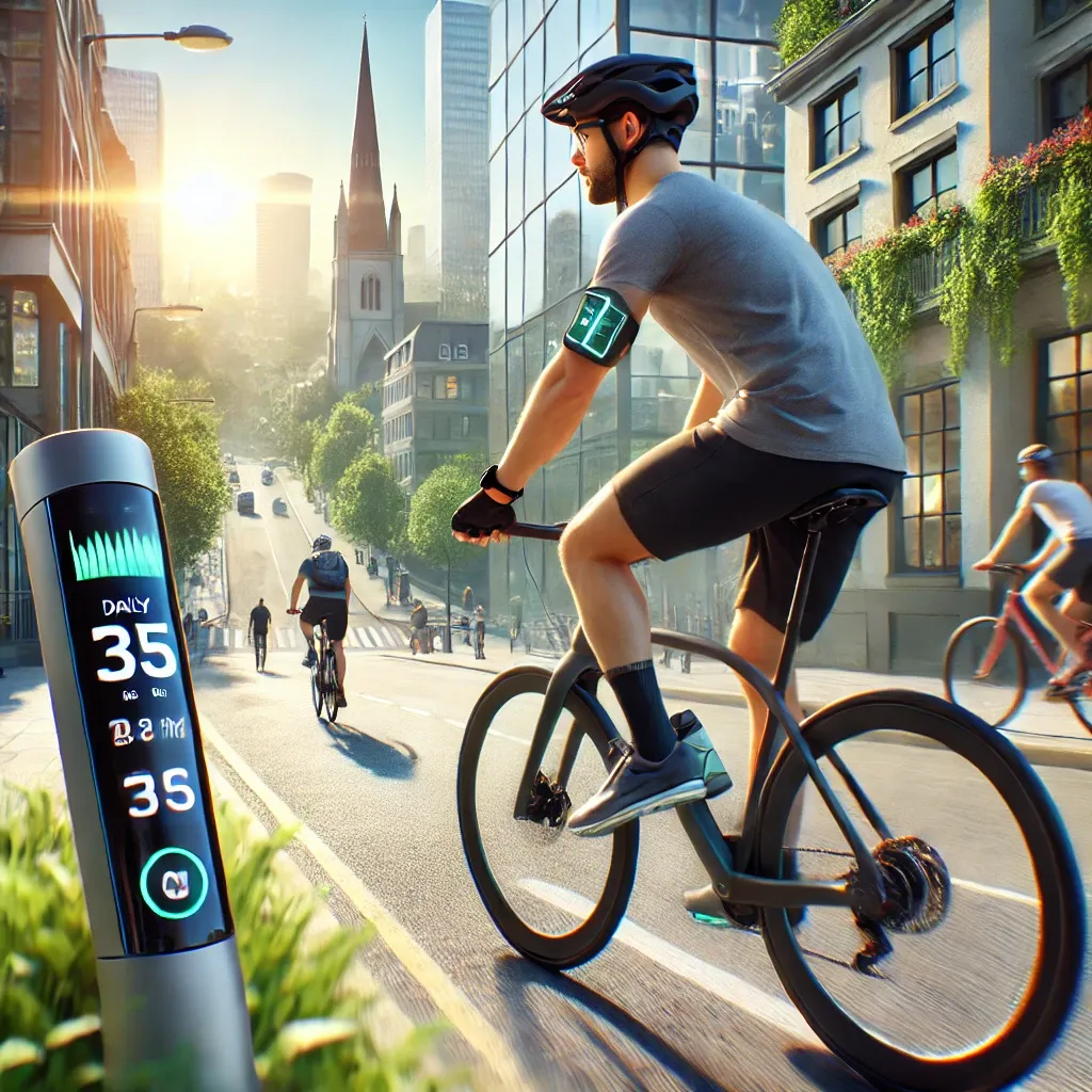 자전거 챌린지 🚴: 일상 속에서 운동 습관 만들기 시각적 이미지