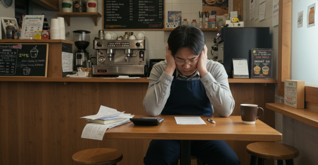 자영업자가 개인회생 고민하는 사진