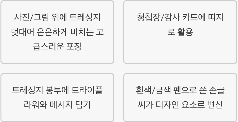 평범한 선물을 특별하게, '감성 포장'의 기술