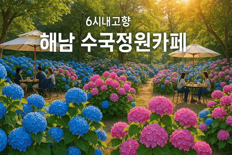 6시내고향 해남 수국정원카페 썸네일