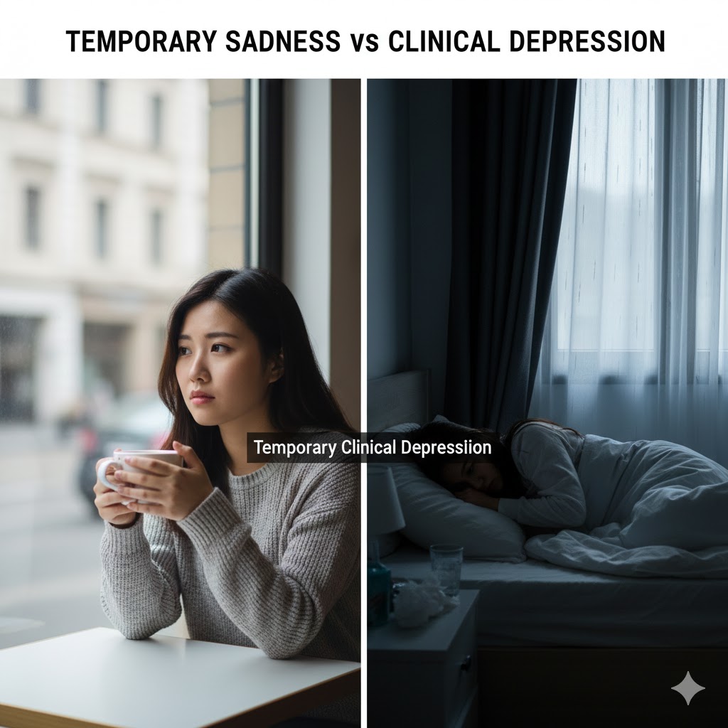 일시적 우울감과 우울증의 차이