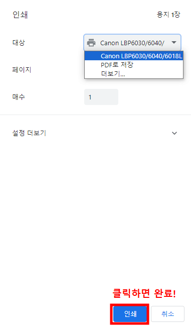 건강검진 결과 내역서 조회 발급 출력 방법