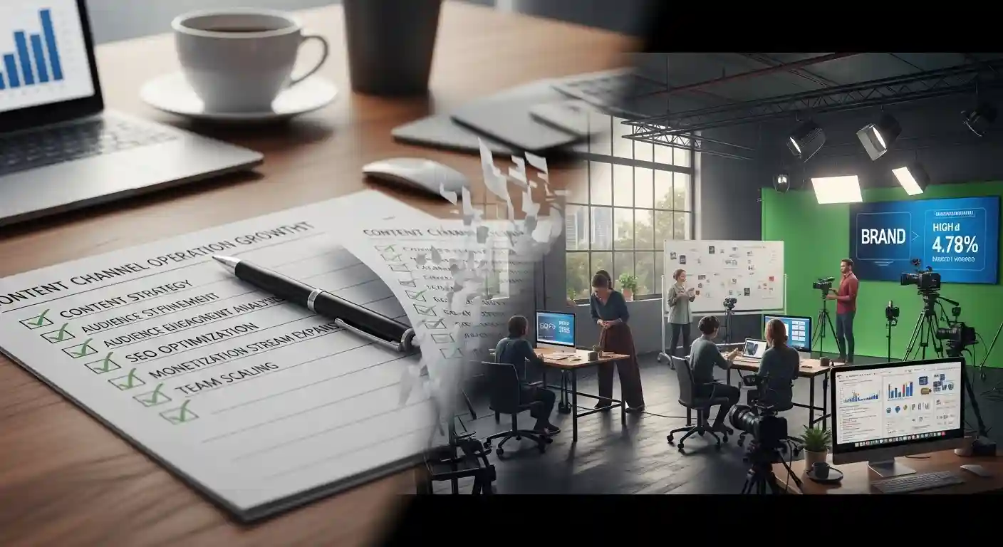 <img src="content_channel_operation_growth_checklist.webp" alt="콘텐츠 채널 운영의 성장 점검 시스템을 표현한 이미지 입니다">