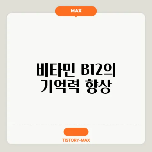 비타민 B12의 기억력 향상