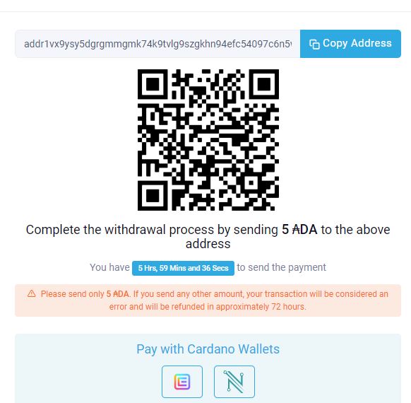 드립드롭즈-ADA송금