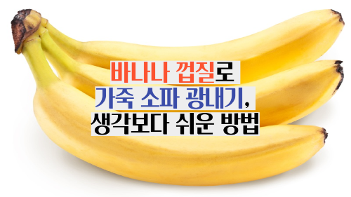 바나나 껍질로 가죽 소파 광내기, 생각보다 쉬운 방법_썸네일