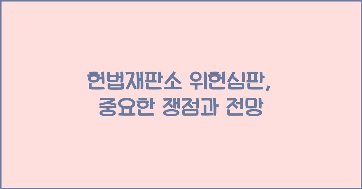 헌법재판소 위헌심판