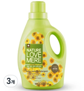 네이쳐러브메레 꽃을 담은 세탁세제 국화꽃향 1800 ml, 3개, 1800ml