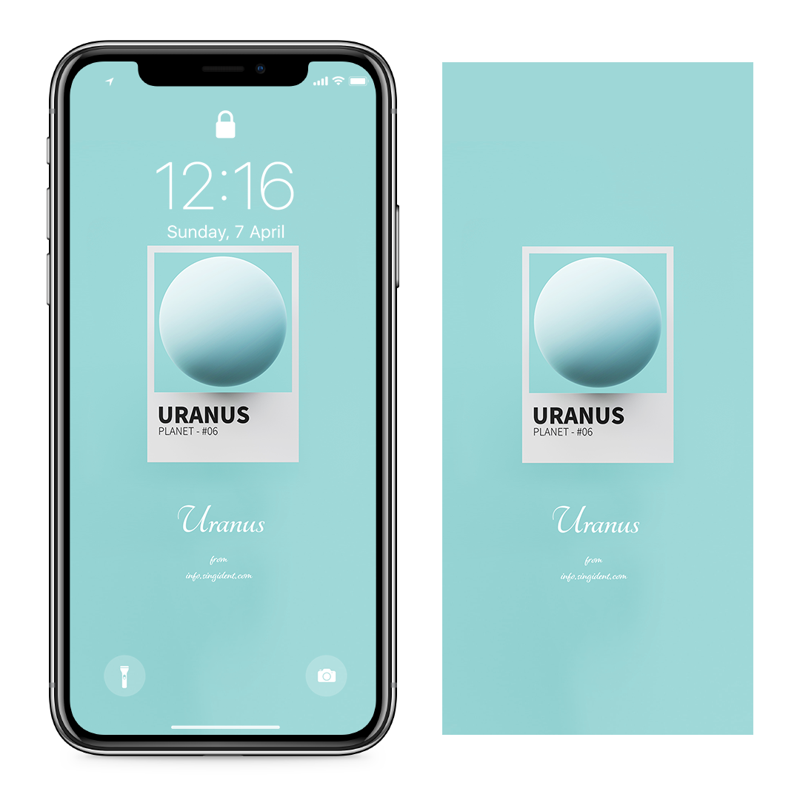 11 천왕성 C - Uranus 아이폰우주배경화면