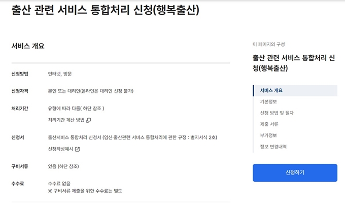 수원 출산지원금 신청방법