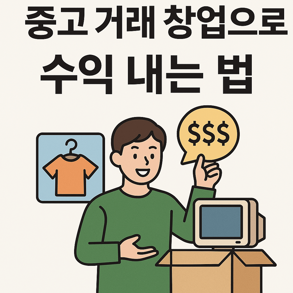 중고 거래로 월 100만 원 수익, 누구나 가능한 무자본 창업법