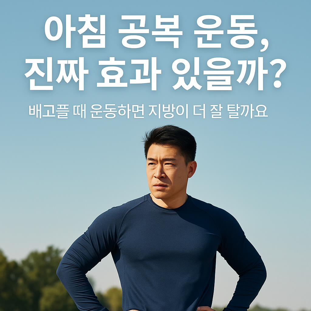 아침 공복 운동, 진짜 효과 있을까?
