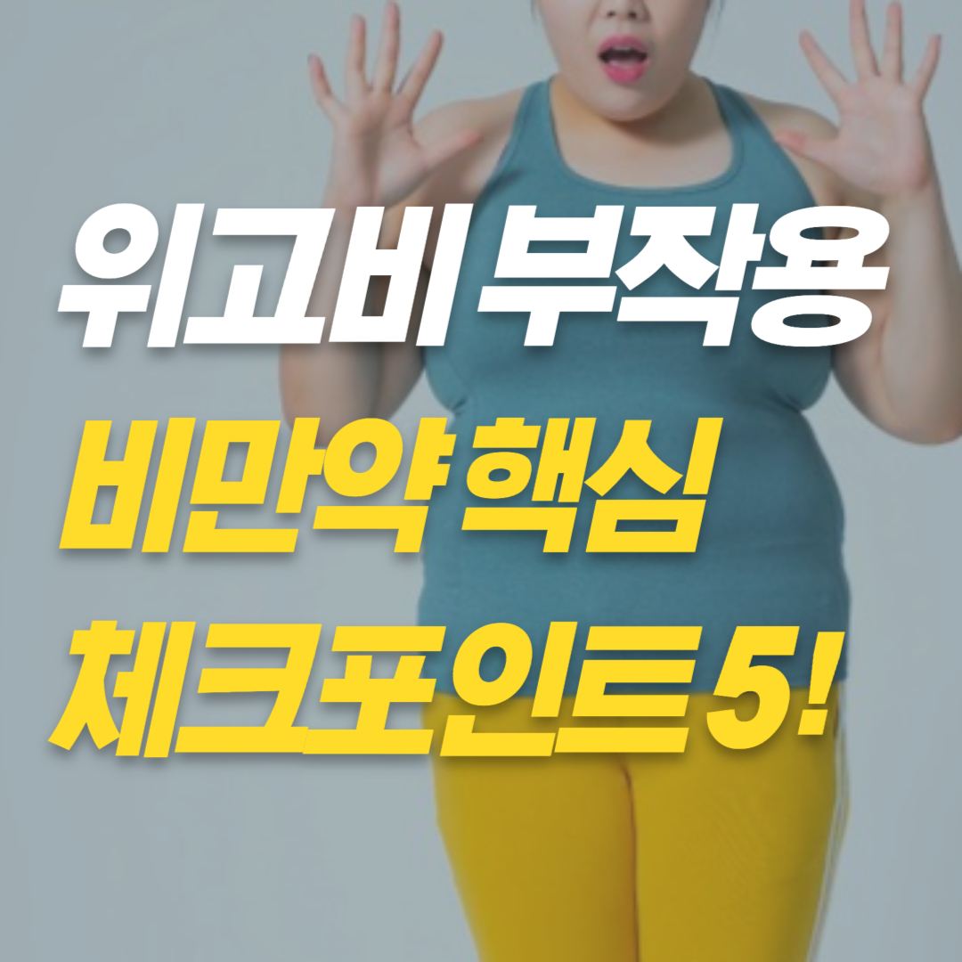 위고비 부작용 다이어트약 가격 체크포인트