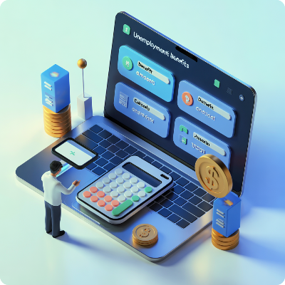 실업급여 모의계산 이미지