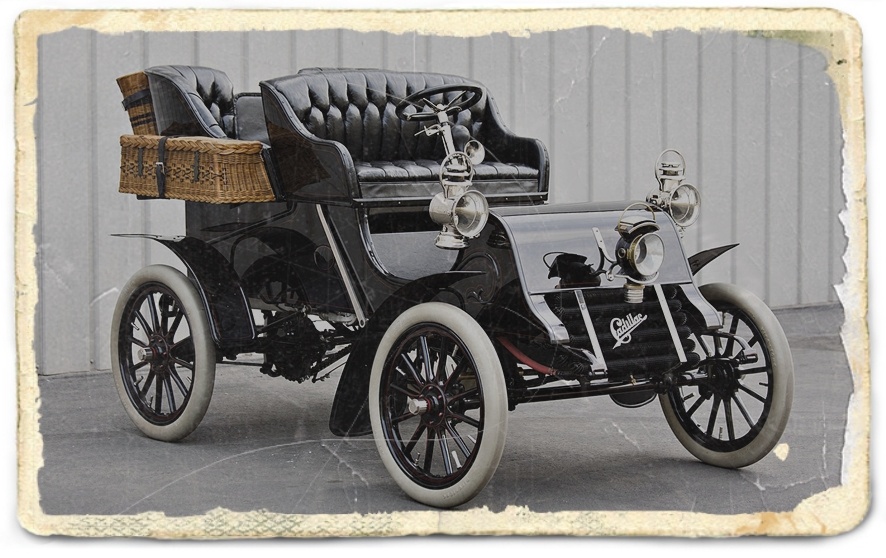 1903년 캐딜락 초기 자동차 모델 빈티지 사진