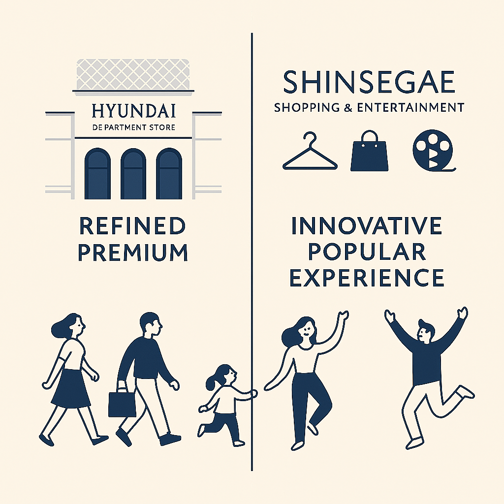 신세계와 현대 브랜드 전략