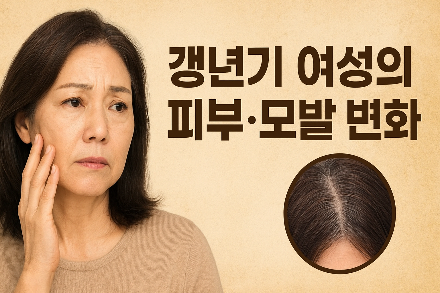 갱년기 여성의 피부·모발 변화