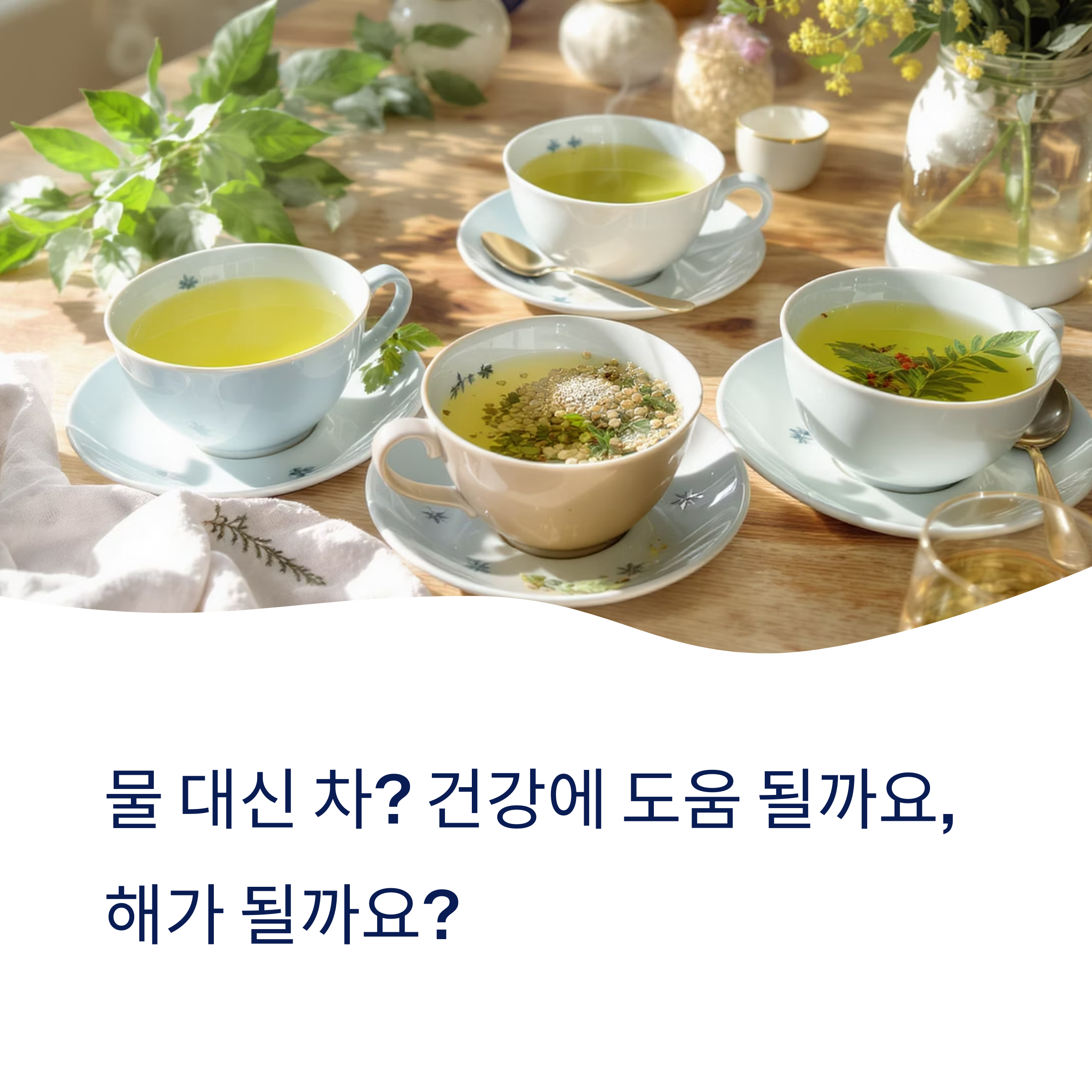 물 대신 차 도움 될까?