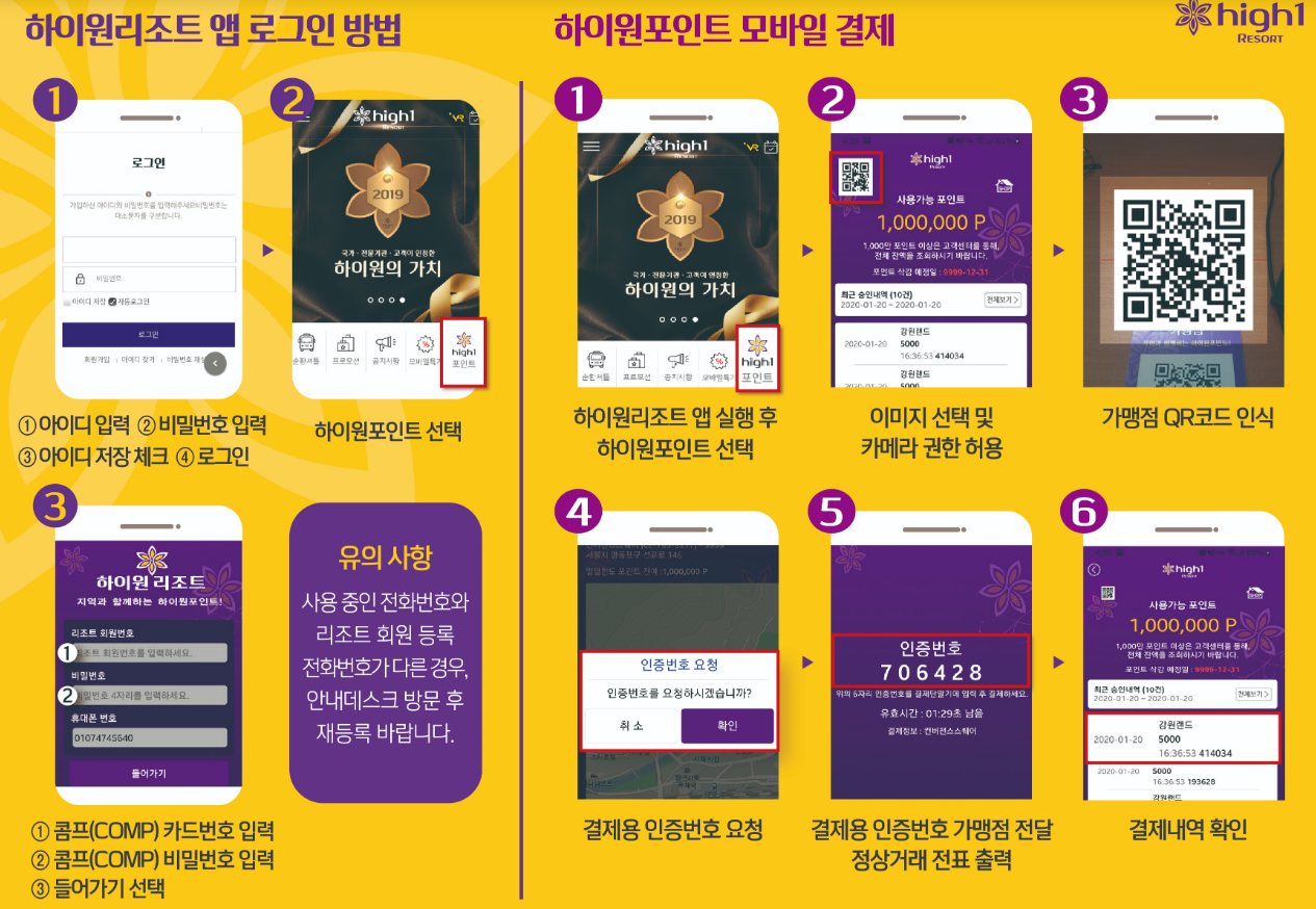 강원랜드 콤프 사용하기&#44; 하이원포인트 사용방법