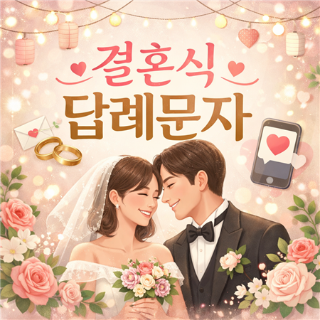 결혼식 답례문자