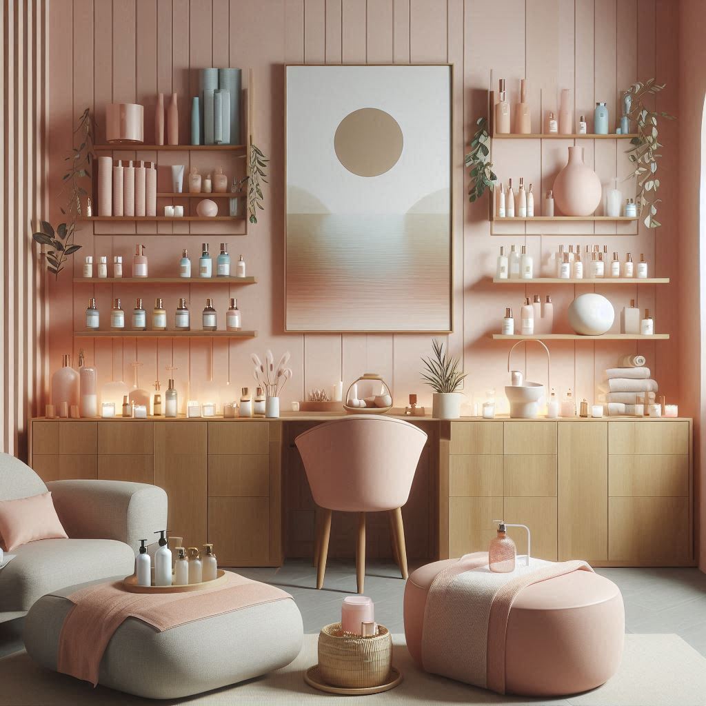 피부,체형관리 샵 배경