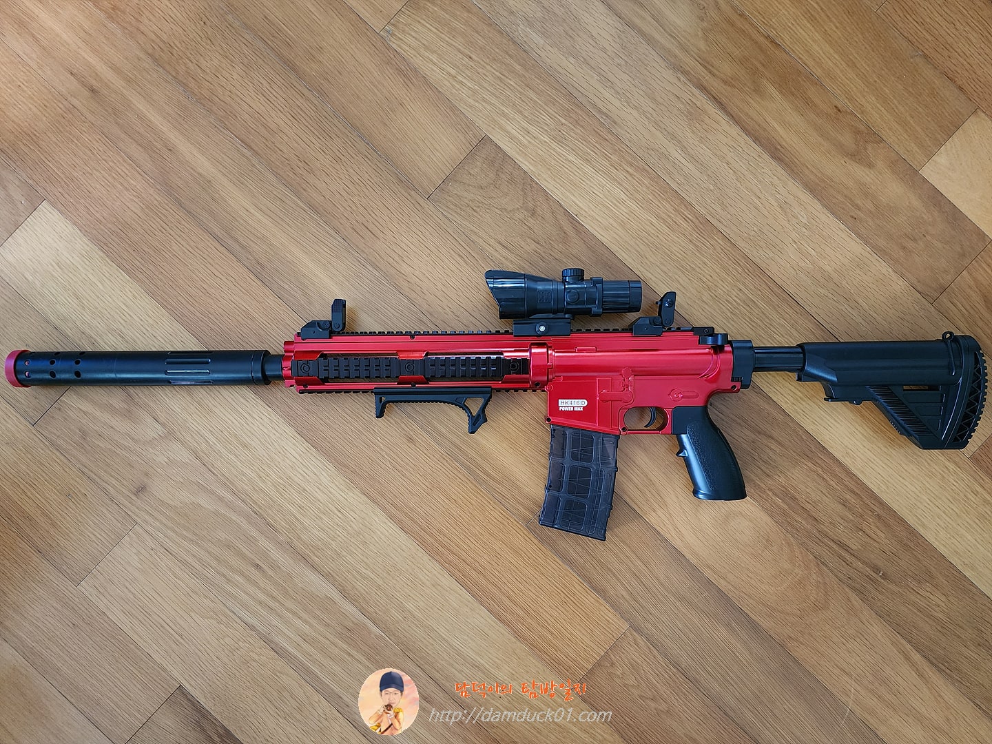 레논 탄피배출 M416 엠포 HK416 소총 스펀지총