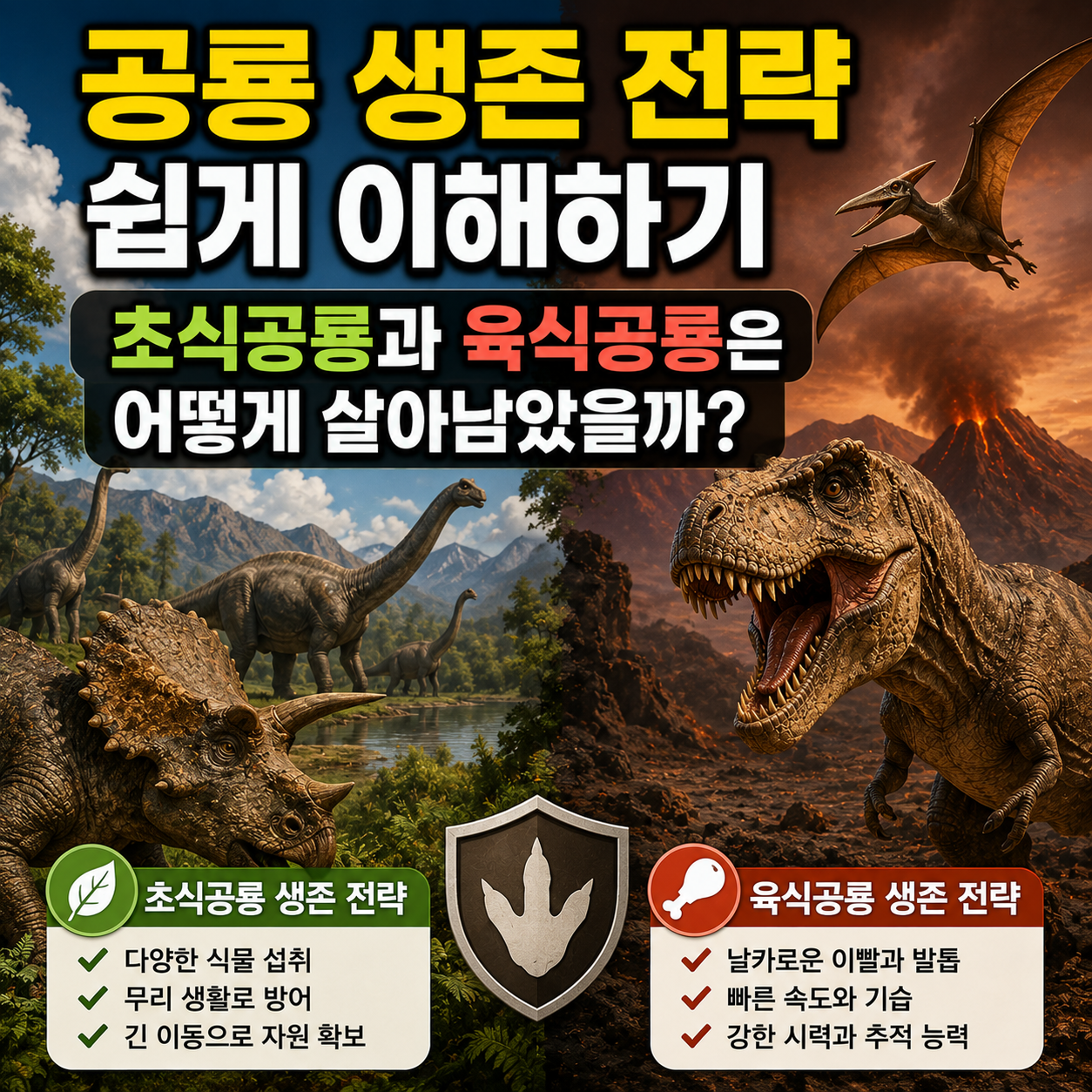 공룡 생존 전략