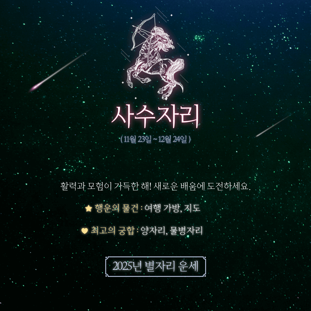 2025년 별자리로 보는 신년 운세