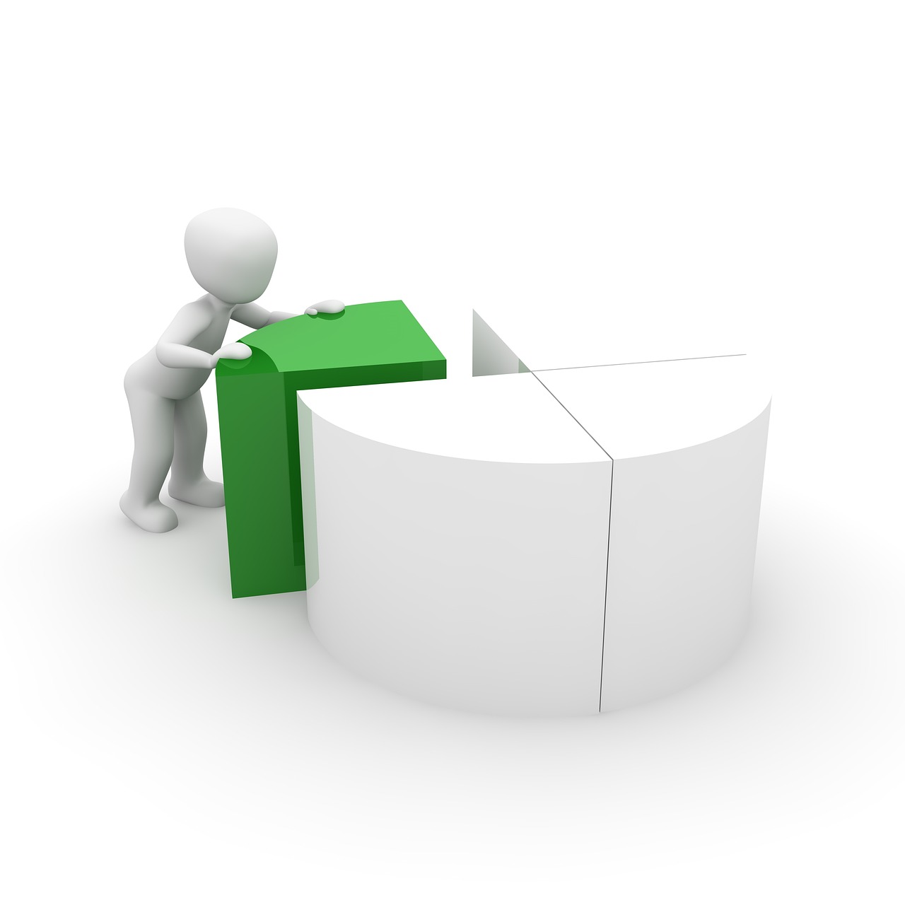 금융 균등 배분 도형4조각 사진