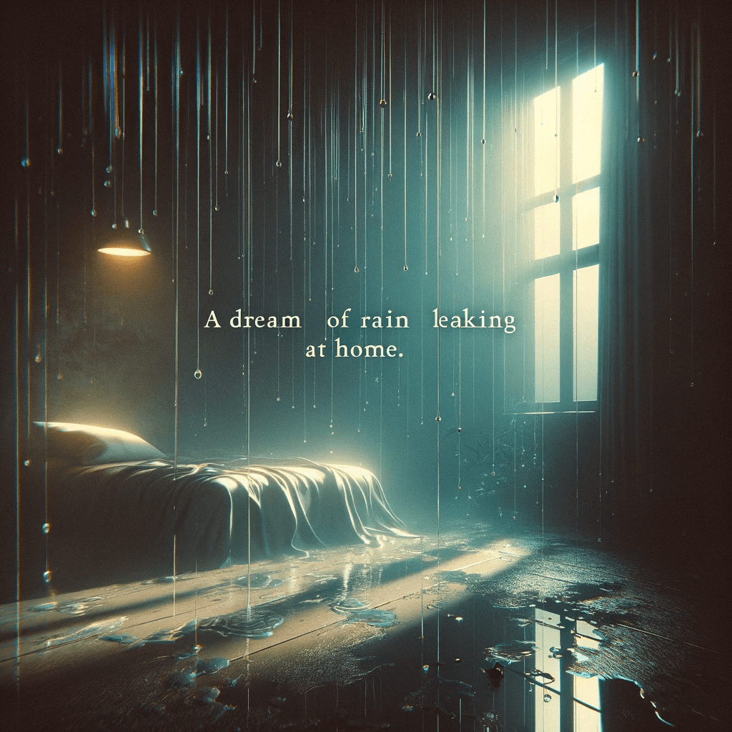 집에 비가 새는 꿈 해몽 해석
