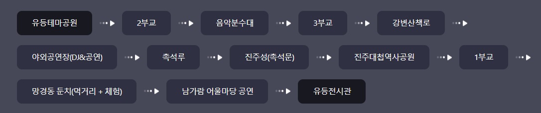 진주남강 유등축제 일정