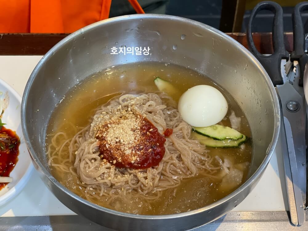 제주 도민맛집 탐라가든 - 후식 메뉴 냉면