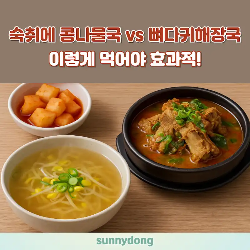 숙취에 좋은 해장국 가이드