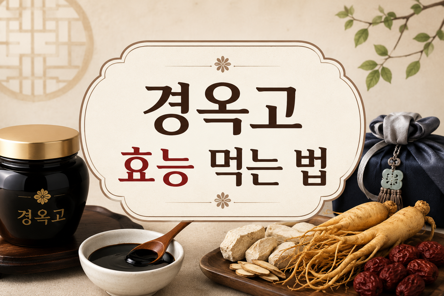 경옥고 효능 먹는 법