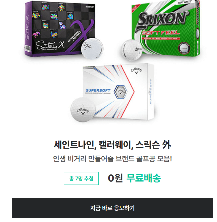 블랙프라이데이 골프용품