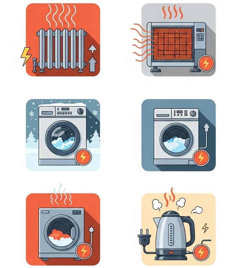 겨울 가전 전력소비 증가