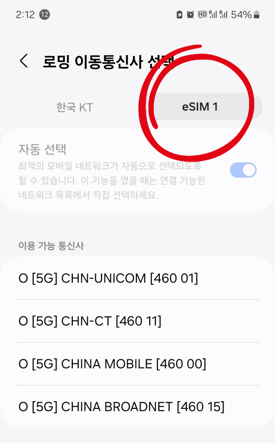 중국 데이타 로밍