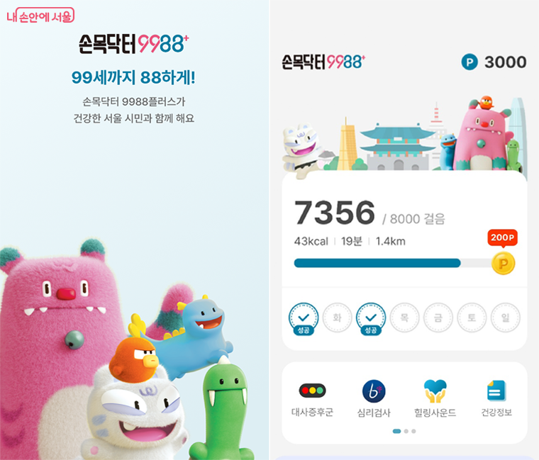 손목닥터9988, 서울시민 건강지킴이 서비스 총정리