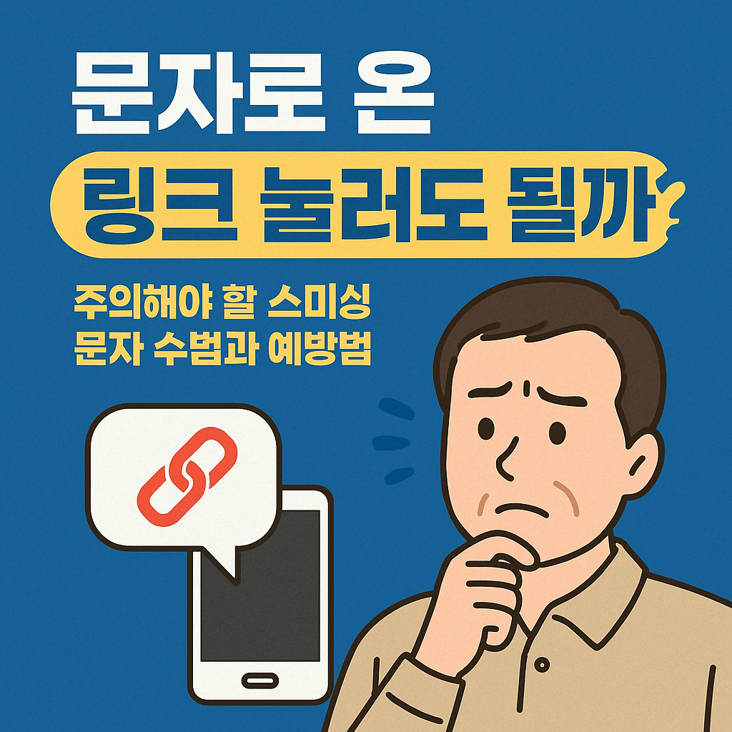문자로 온 링크, 눌러도 될까?