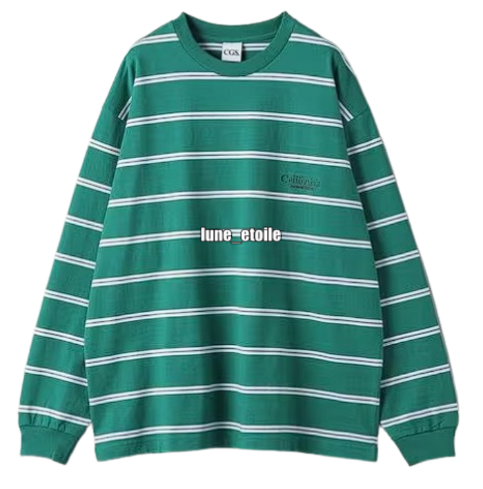 민희진 스트라이프 맨투맨 - 켈리포니아 제너럴 스토어