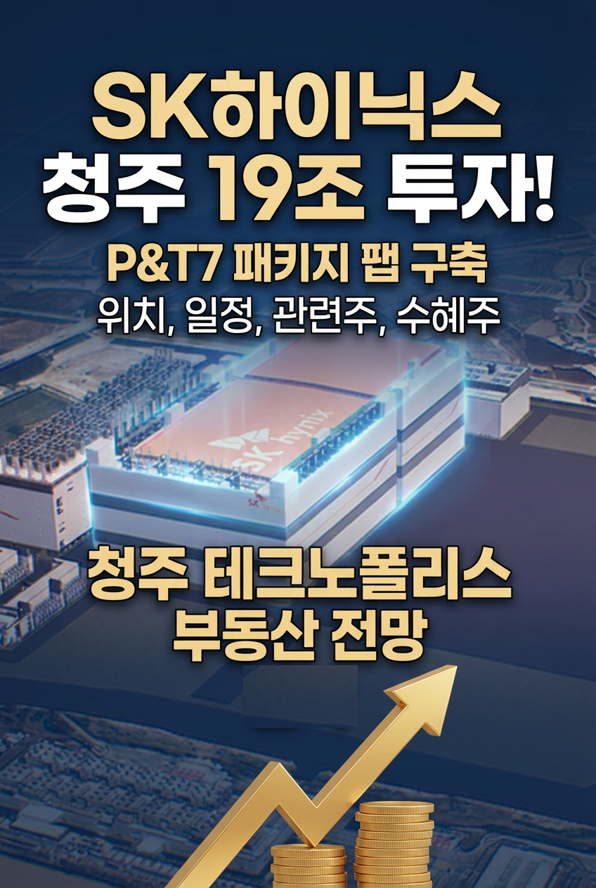 SK하이닉스 청주 19조 원 투자 확정! 'P&T7' 첨단 패키징 팹의 모든 것 (위치, 일정, 수혜주, 부동산 전망 상세 분석)