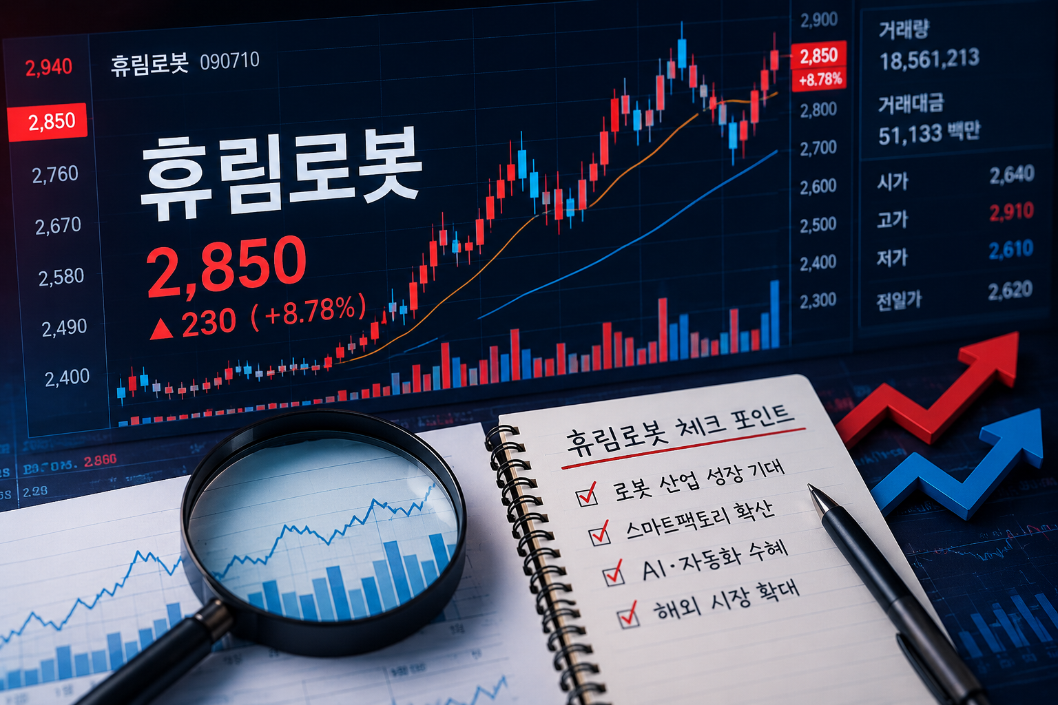 휴림로봇 상승 가능성은 로봇 산업 성장 기대감