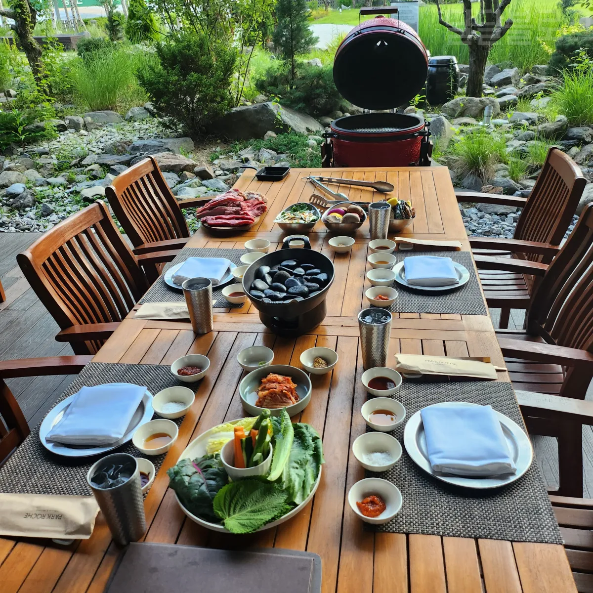 정선-파크로쉬-가든-바베큐-자리